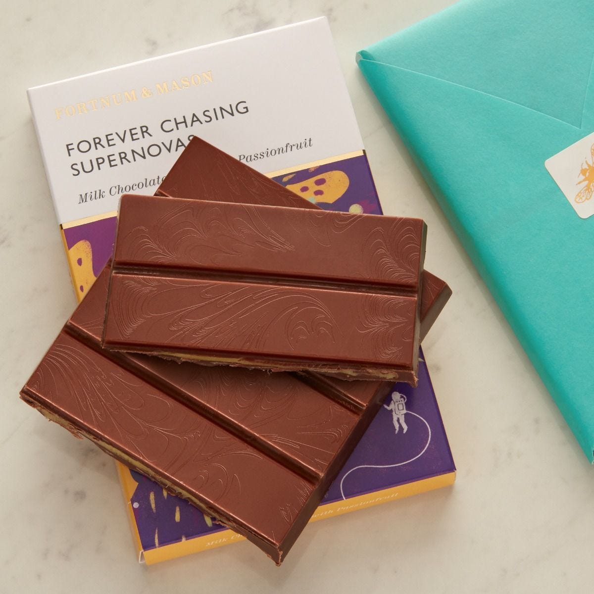 Milk chocolate passionfruit filled bar 120g (British brand)