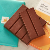 Milk chocolate bar with ginger and honey filling 120g - British product