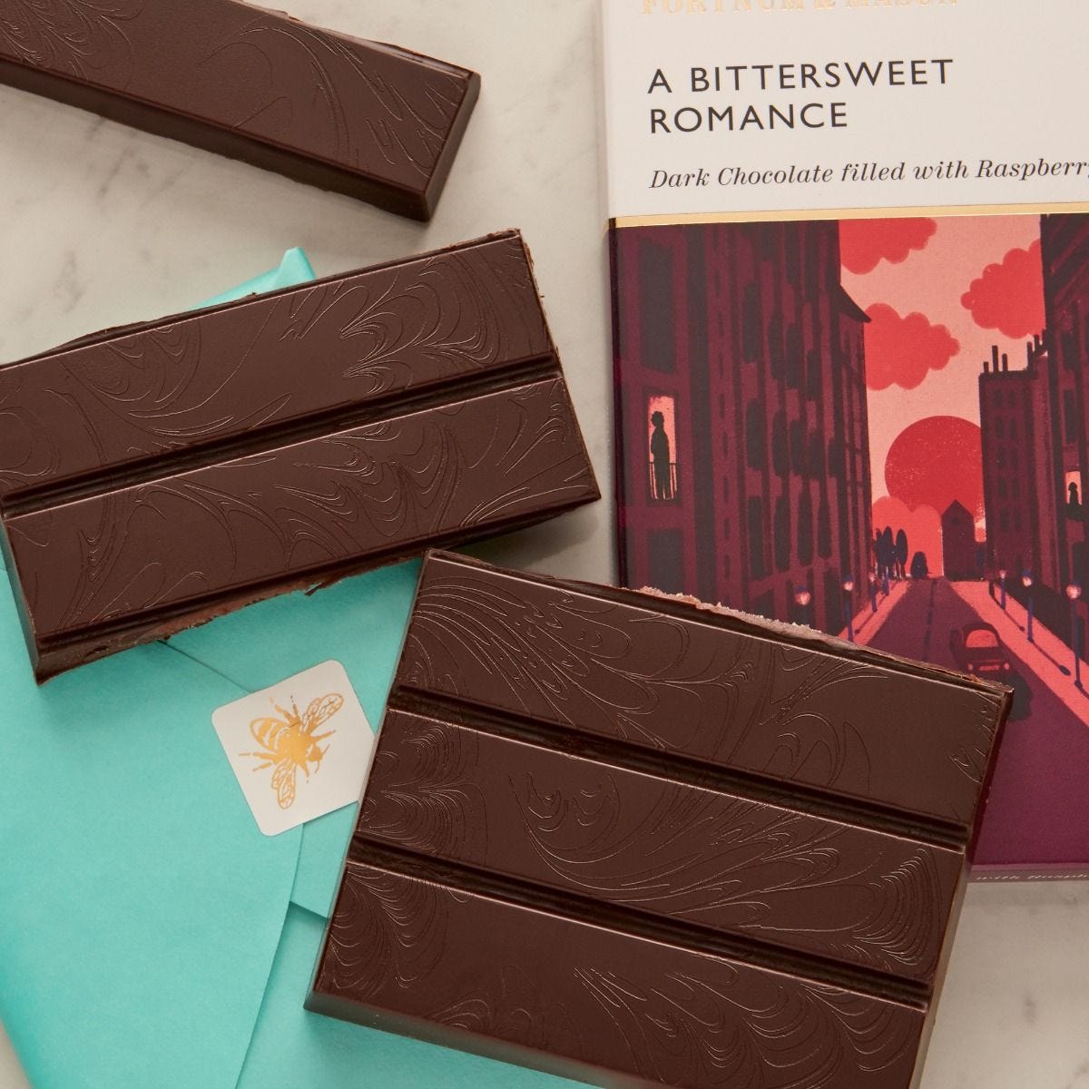 Dark chocolate raspberry filled bar 120g (British brand)