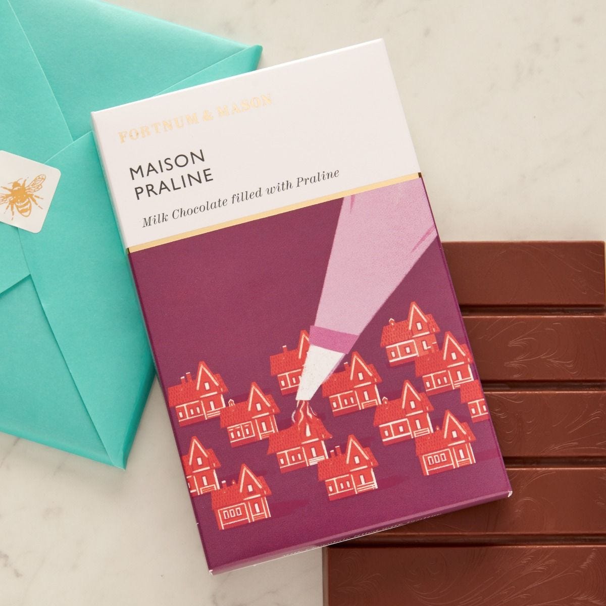 Praline filled milk chocolate bar 120g (British brand)