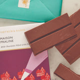 Praline filled milk chocolate bar 120g (British brand)
