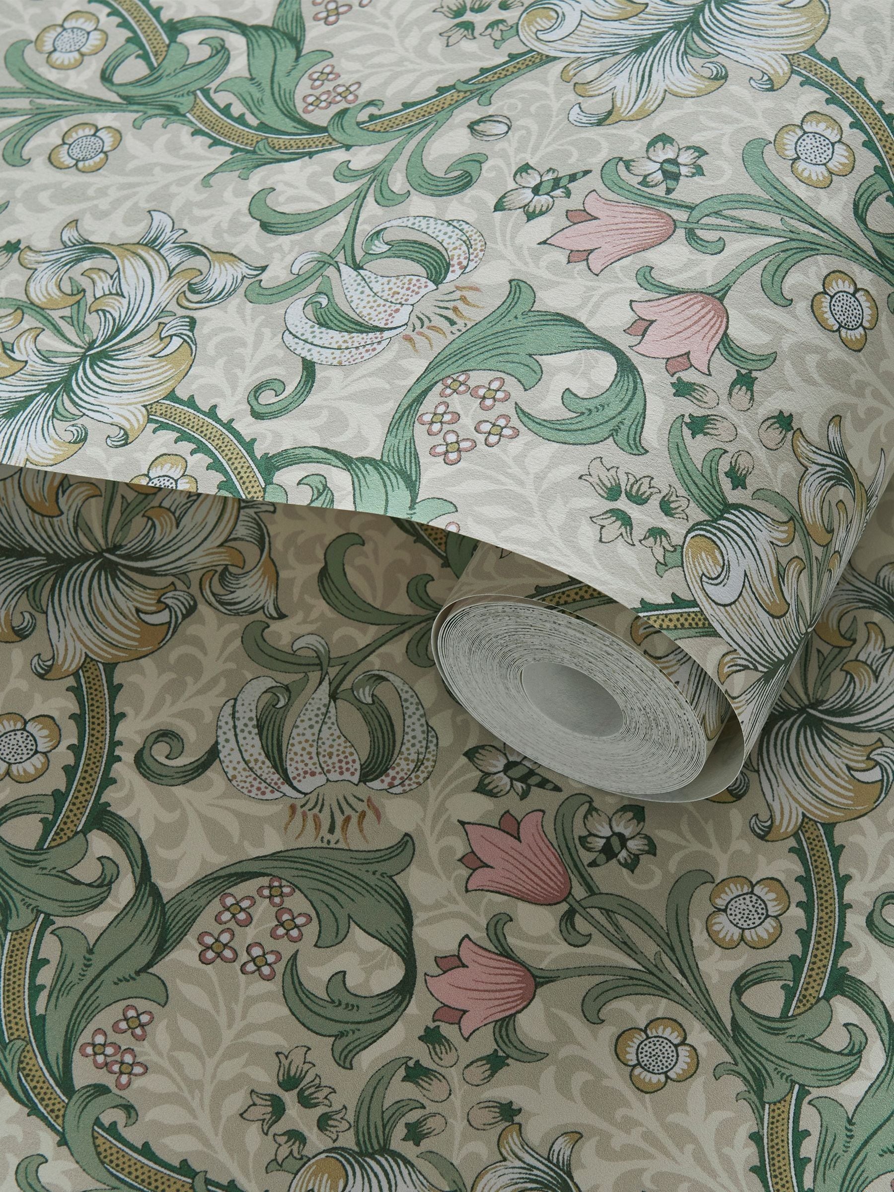 Morris & Co wallpaper Golden Lily design 10.05m, UK version
