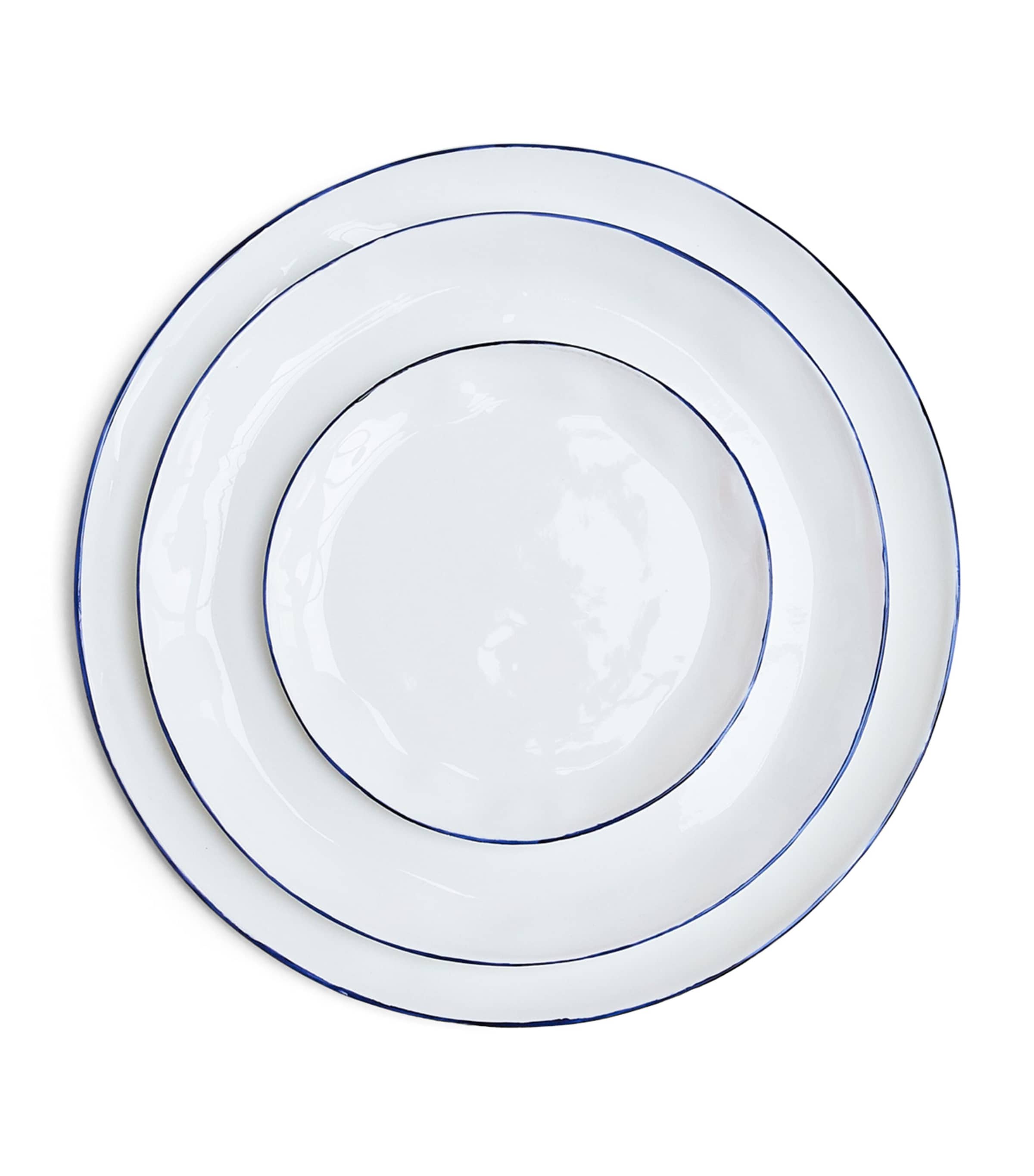 Feldspar Cobalt side plates set of 4 24cm - British product