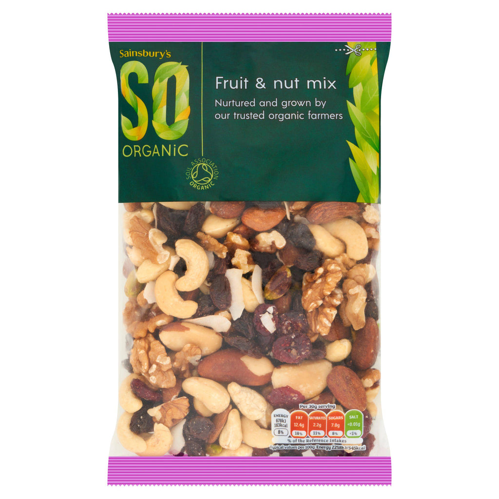 Sainsbury's Fruit & Nut Mix, SO Organic 300g