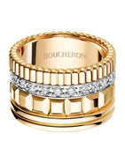Boucheron Quatre yellow gold diamond ring (British brand)
