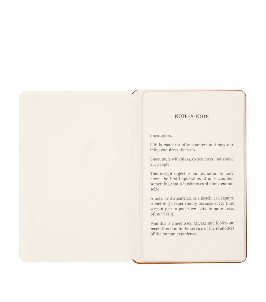 Moleskine business card holder with note pages, 11.5x8x1cm, imported from the UK