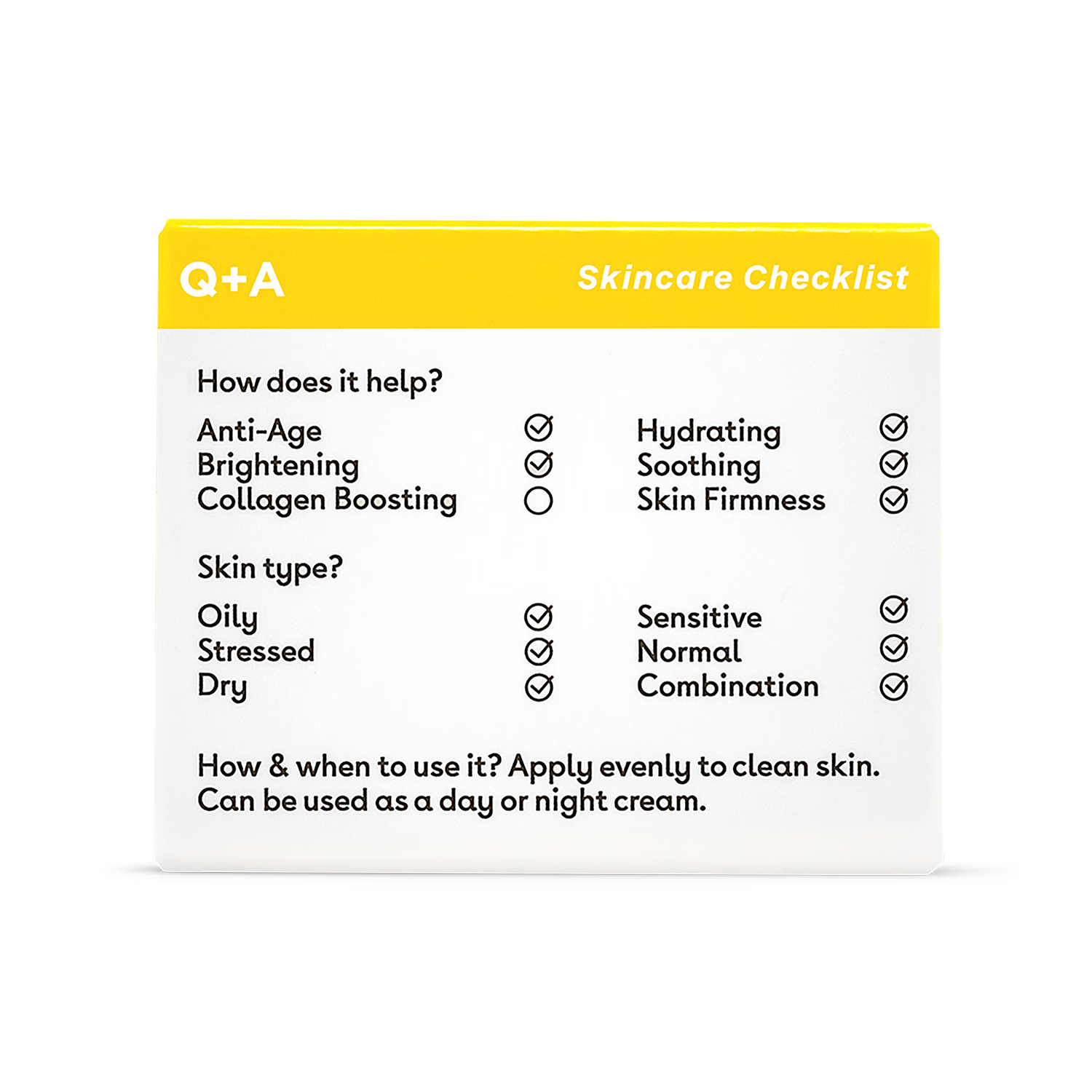 Q+A Ceramide Day Face Cream 50g (British brand)
