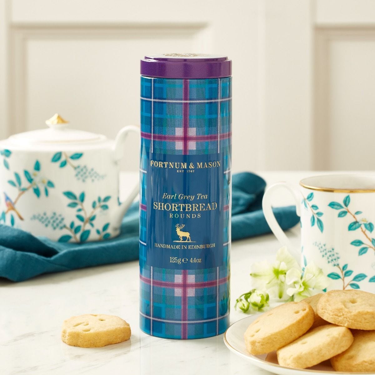 Fortnum's Earl Grey shortbread rounds 125g - British product