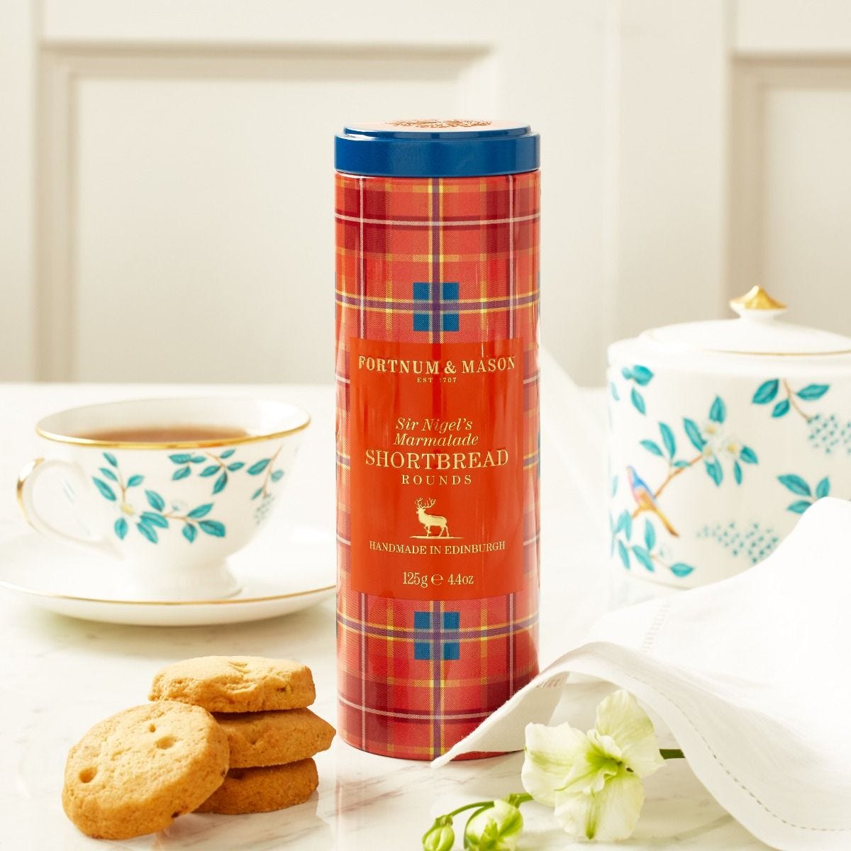 Fortnum's marmalade shortbread rounds 125g, imported from the UK