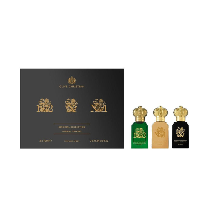Clive Christian feminine travel fragrance set 3x10ml, imported from the UK