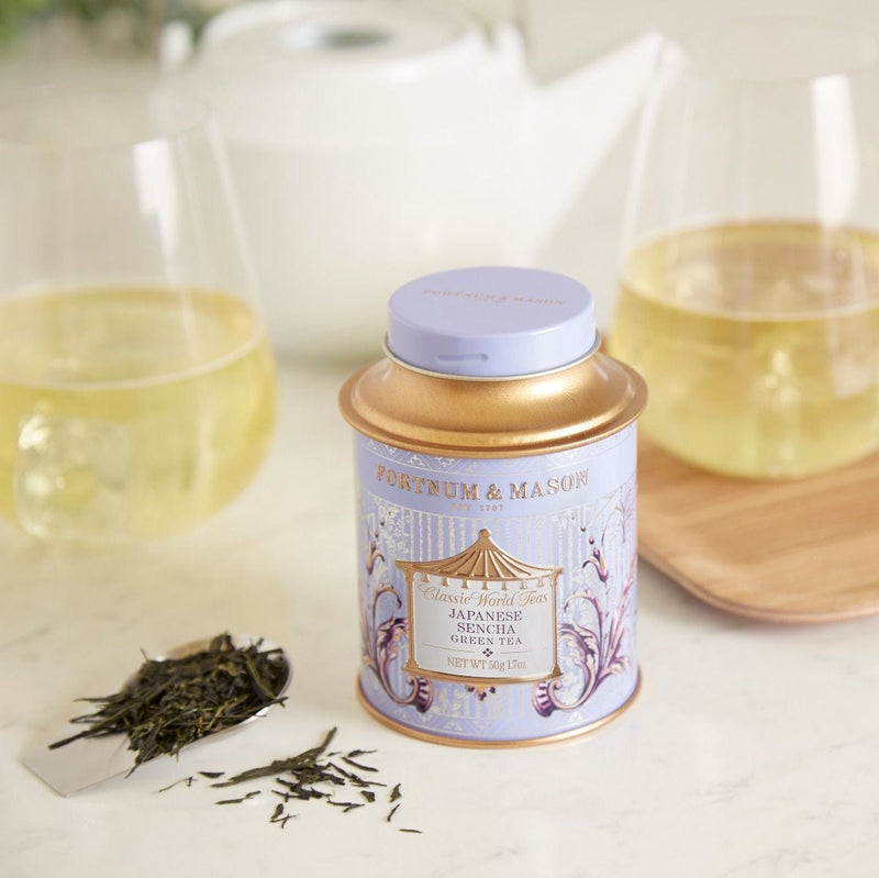 Fortnum's Japanese Sencha loose leaf tea 50g tin, UK version