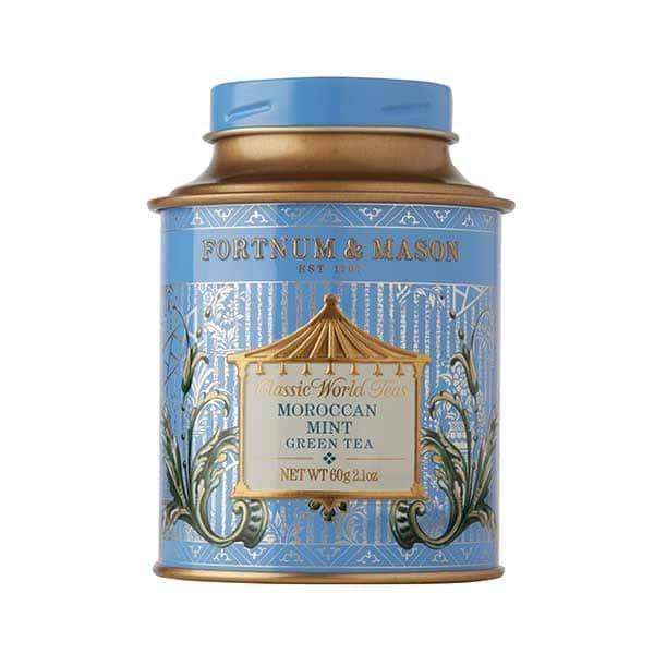 Moroccan mint loose tea in miniature classic tin (British brand)