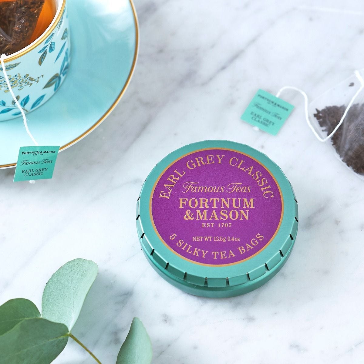 Earl Grey whole leaf tea in pocket tin 12.5g (British brand)