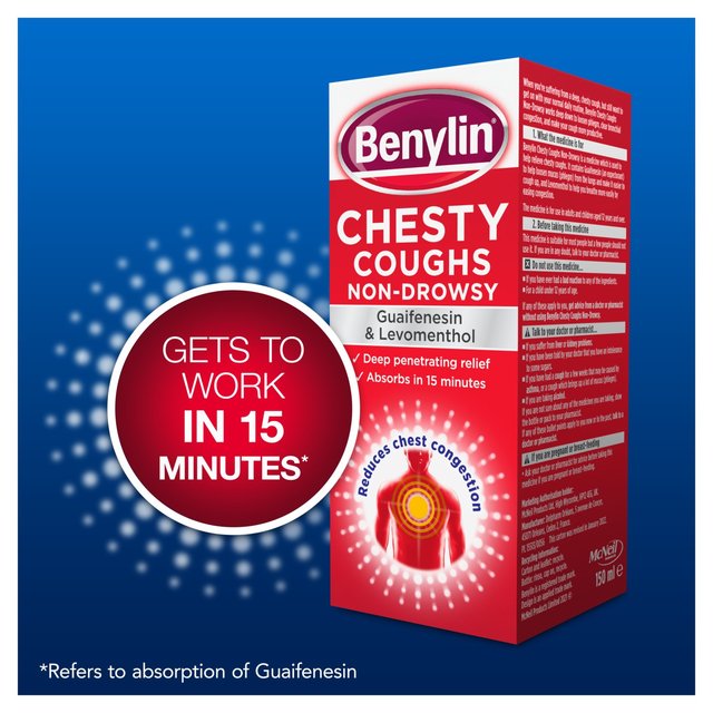 Benylin Chesty Cough Non Drowsy Syrup   300ml GOODS M&S   