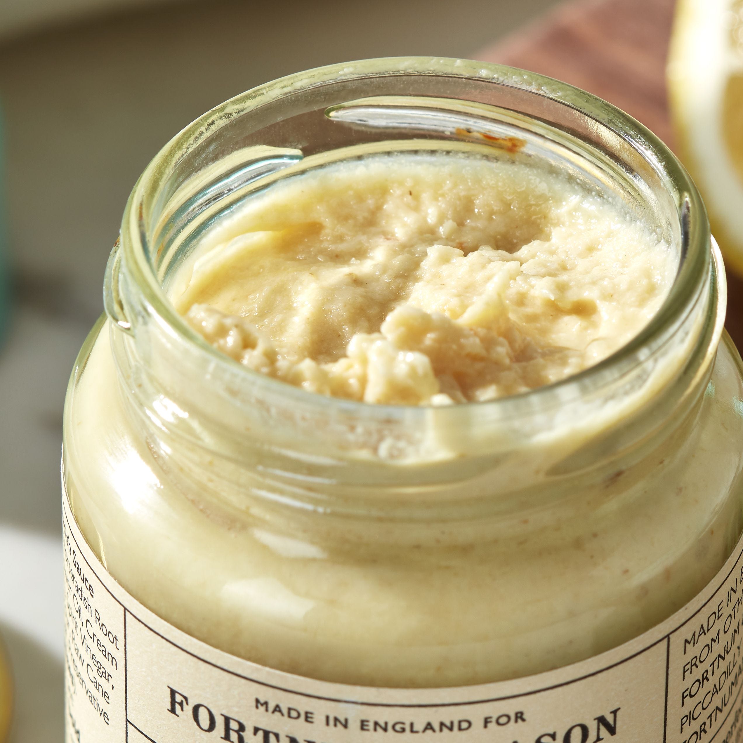 Hot horseradish condiment 200g, imported from the UK