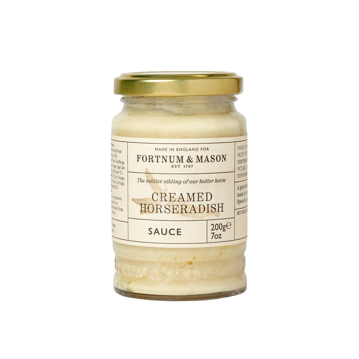 Gentle creamed horseradish sauce 200g (British brand)