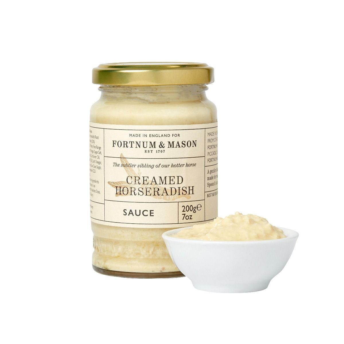 Gentle creamed horseradish sauce 200g (British brand)
