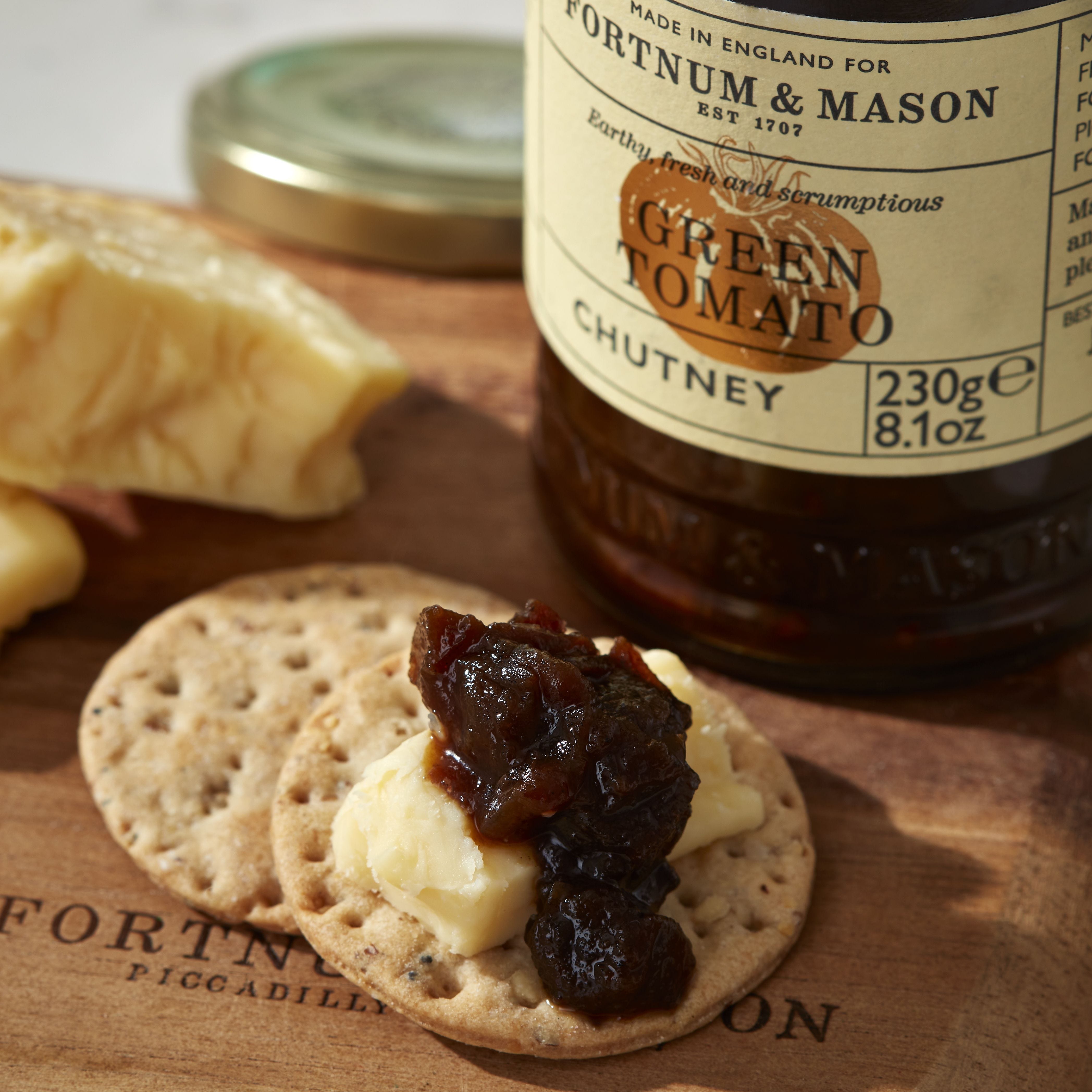 Green tomato chutney 230g jar, Wiltshire-made condiment (British brand)