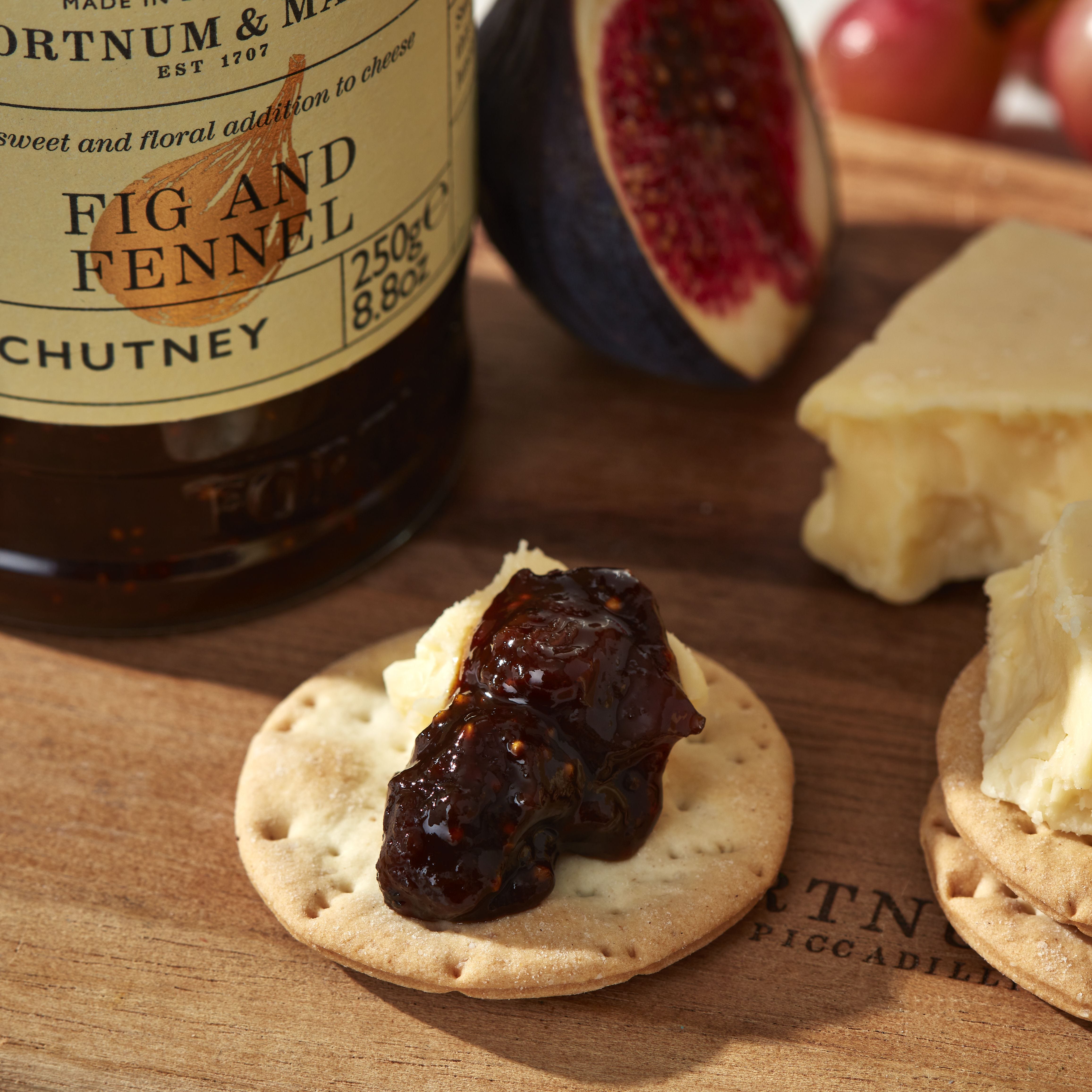 Fig and fennel chutney in a 250g jar (British brand)