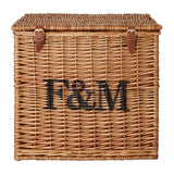 12-bottle wicker storage basket - British product