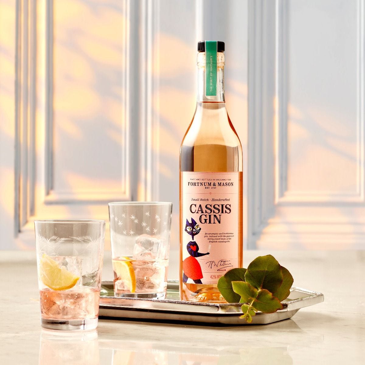 Fortnum's English Cassis gin 50cl from Yorkshire, UK version