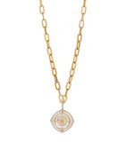 Annoushka yellow gold and diamond compass pendant, imported from the UK