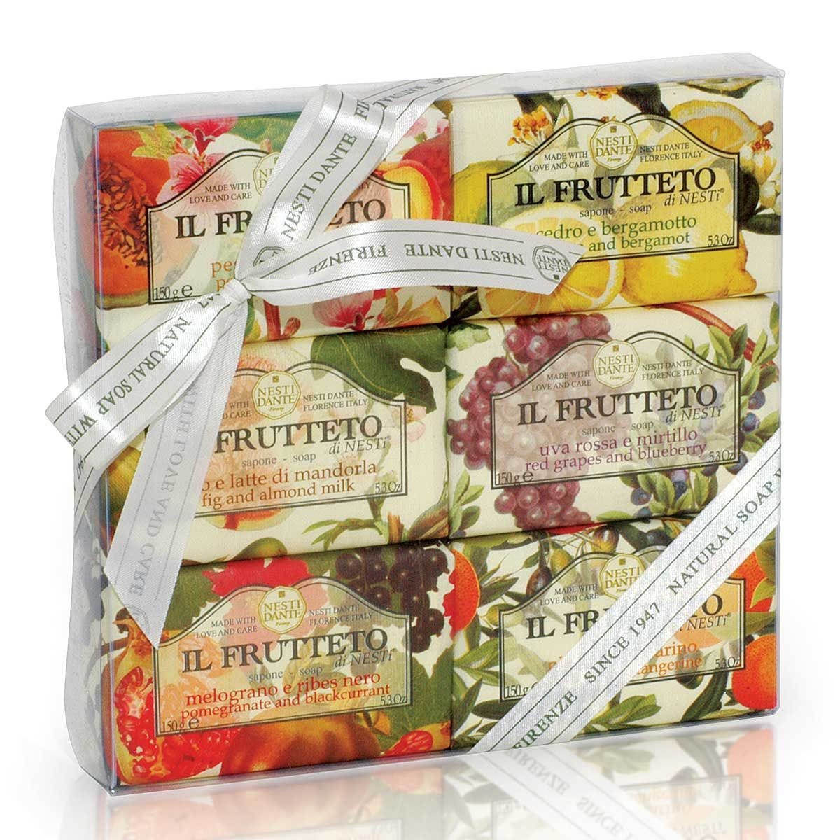 Nesti Dante Il Frutteto soap collection 6x150g, imported from the UK