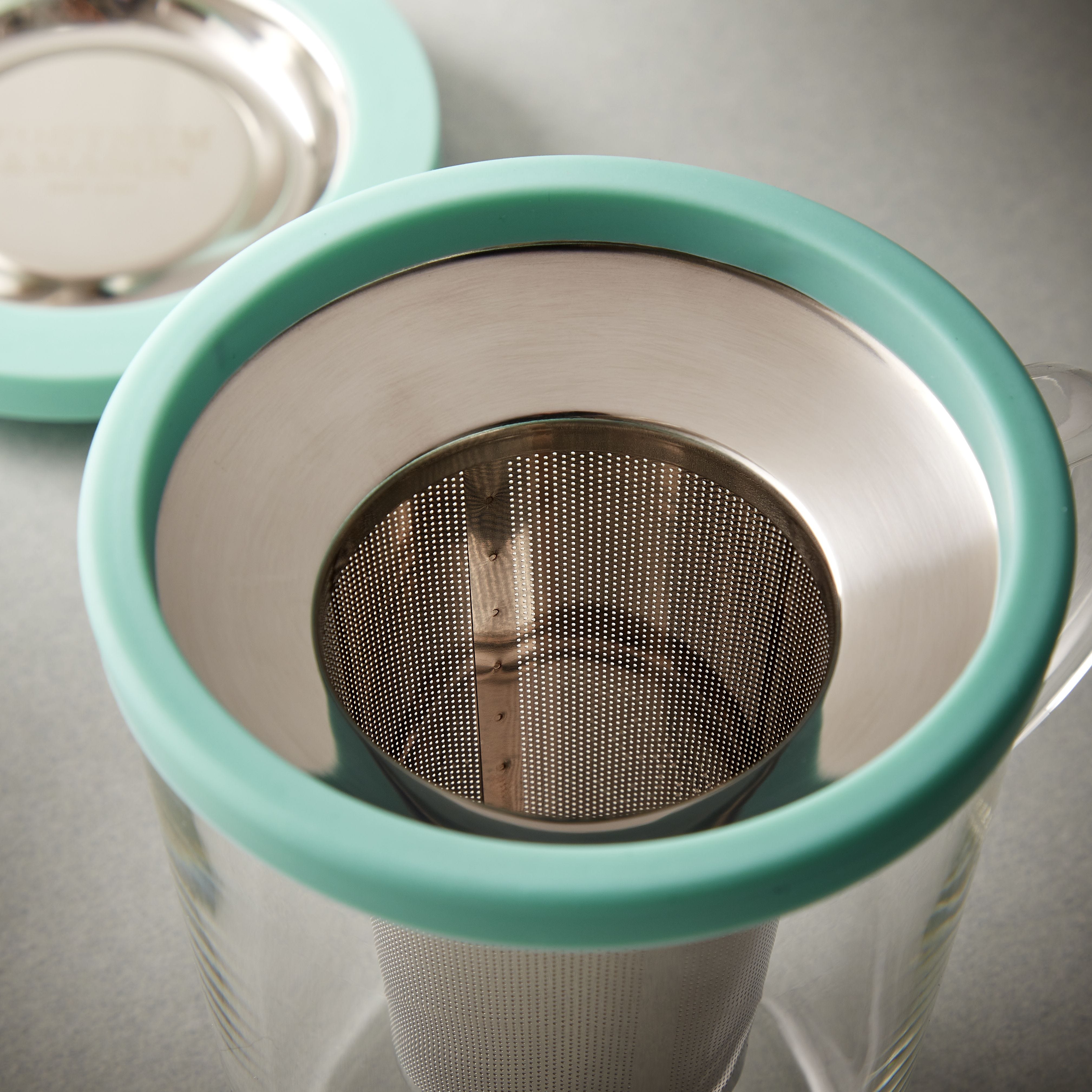 Fortnum's glass infuser travel mug (British brand)
