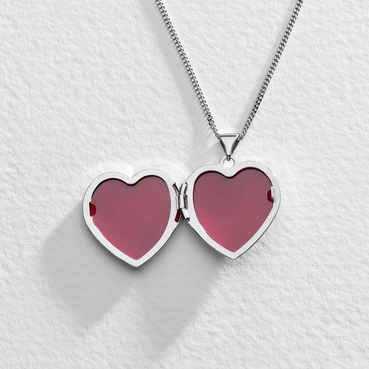 Moon & Back silver Mum locket necklace 18 inch (British brand)
