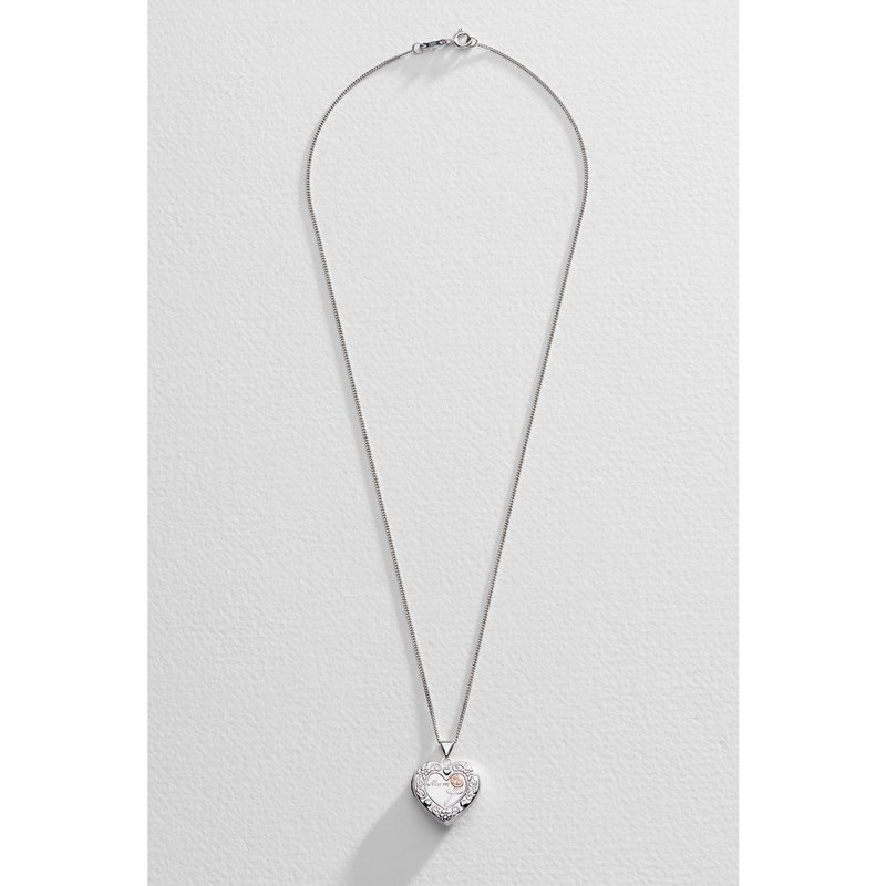 Moon & Back silver Mum locket necklace 18 inch (British brand)