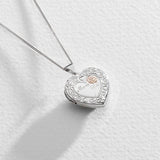 Moon & Back silver Mum locket necklace 18 inch (British brand)