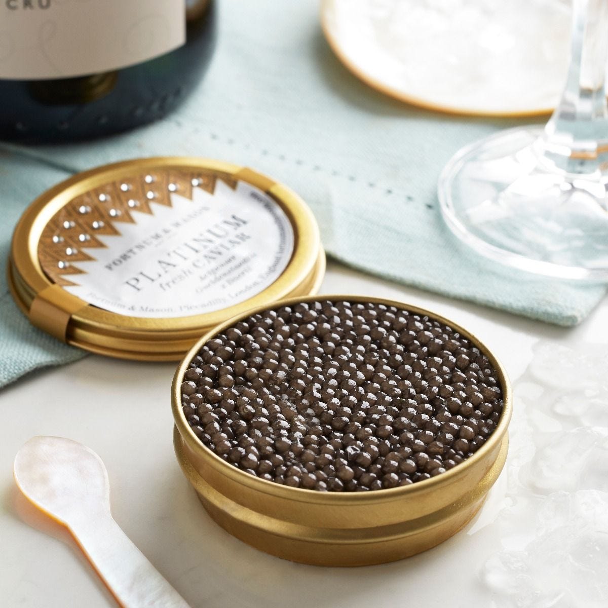 Platinum caviar 50g from Belgium, imported from the UK