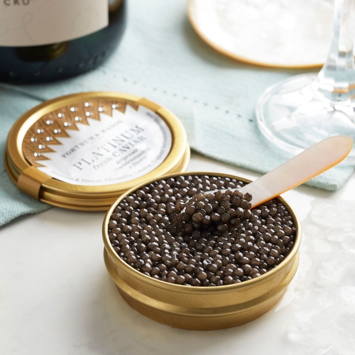 Platinum caviar 50g from Belgium, imported from the UK