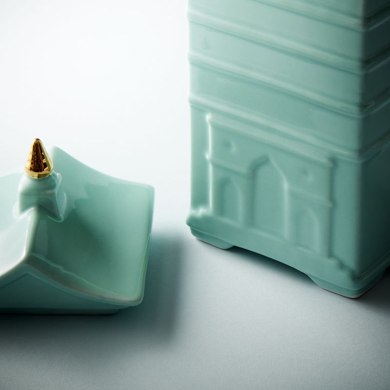 Fortnum's beehive honey pot in Eau De Nil - British product