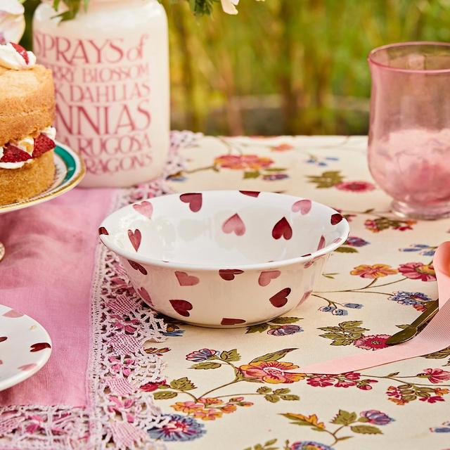 Emma Bridgewater Pink Hearts Cereal Bowl GOODS M&S   