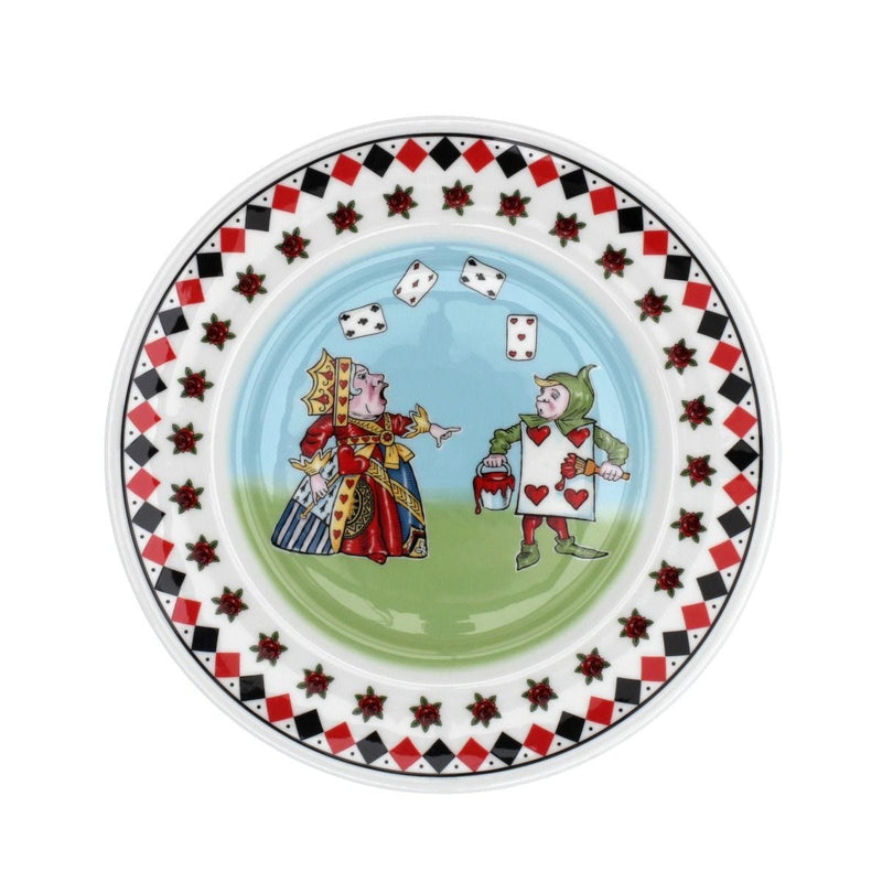 Halcyon Days Alice in Wonderland Queen of Hearts plate - British product