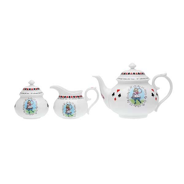 Halcyon Days Alice in Wonderland tea set, imported from the UK