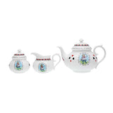 Halcyon Days Alice in Wonderland tea set, imported from the UK