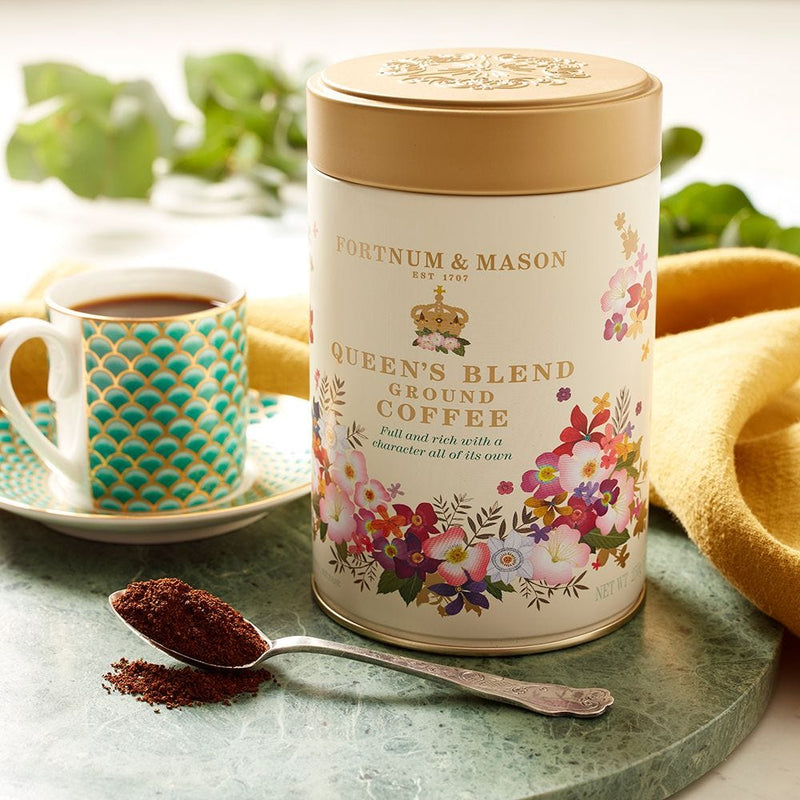 Queen's Blend ground coffee 250g tin (British brand)