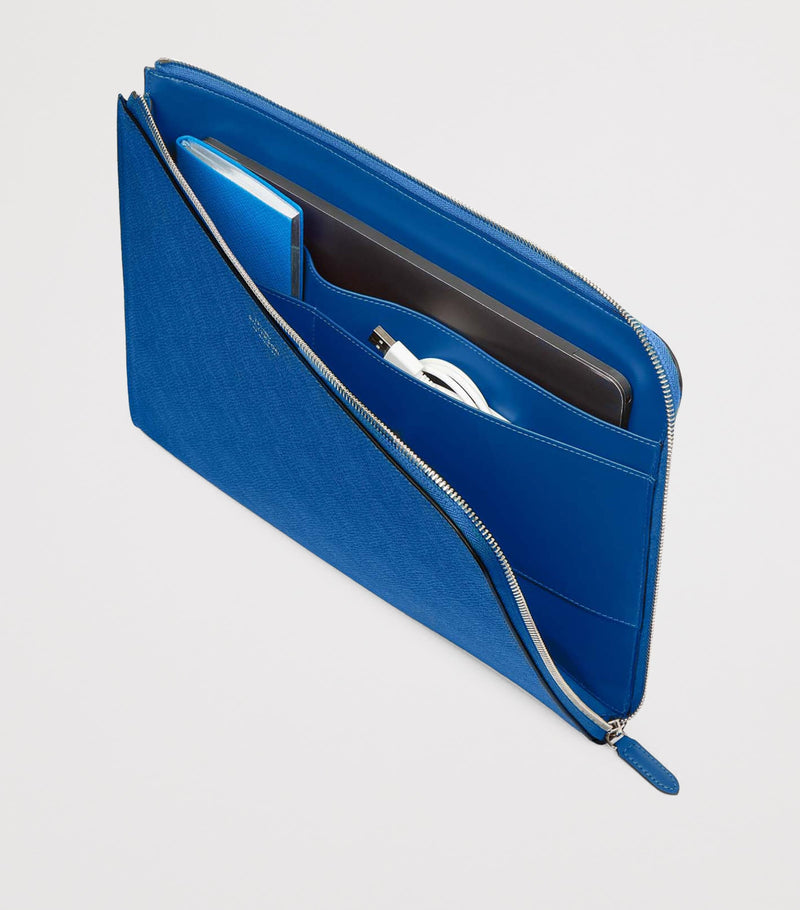 Smythson Panama leather laptop case 13-inch - British product