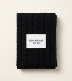 Prada cashmere cable-knit scarf, UK version