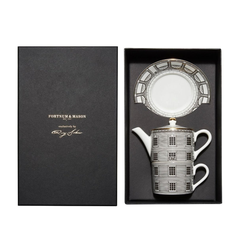 Fortnum's Building Tea for One teapot, fine bone china, UK version