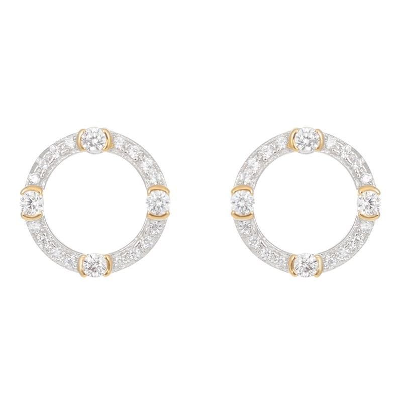 Laura Vann Luna earrings with cubic zirconia, imported from the UK