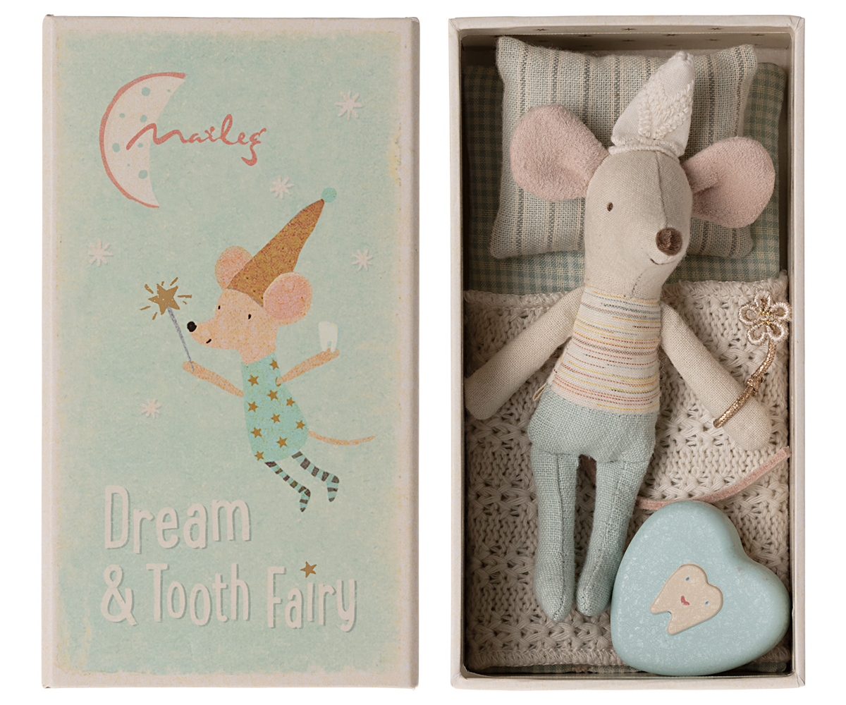 Maileg tooth fairy mouse Little Brother 11cm (British brand)