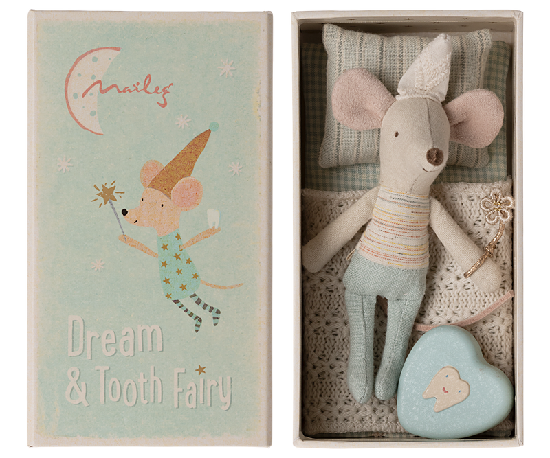 Maileg tooth fairy mouse Little Brother 11cm (British brand)