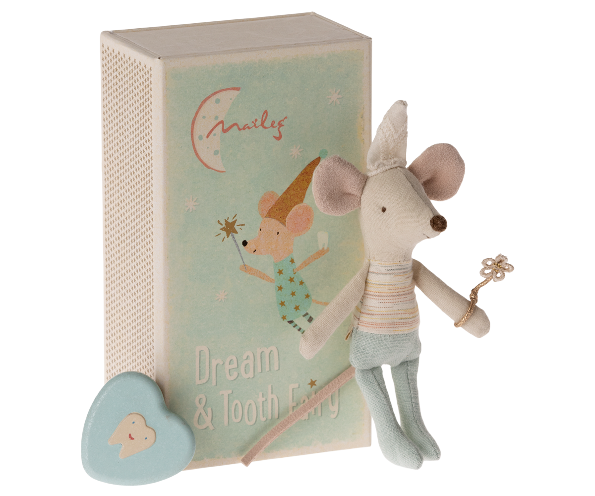 Maileg tooth fairy mouse Little Brother 11cm (British brand)