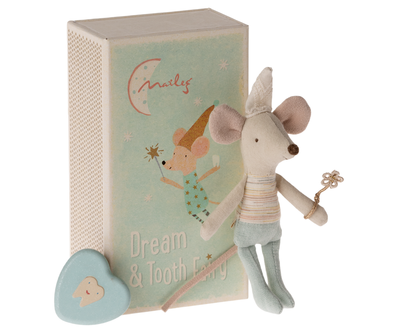 Maileg tooth fairy mouse Little Brother 11cm (British brand)