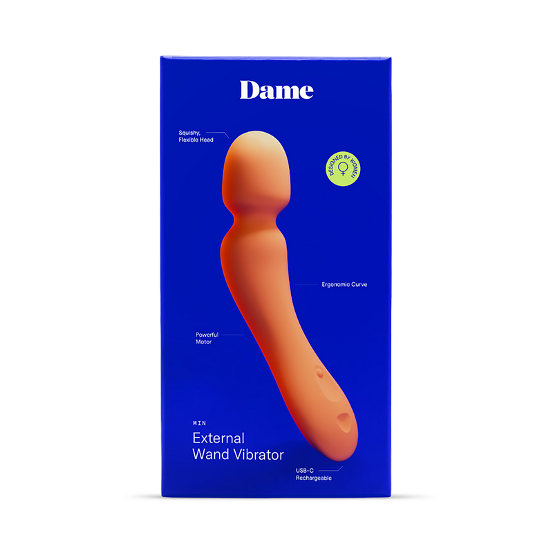 Dame Min clitoral wand vibrator, imported from the UK