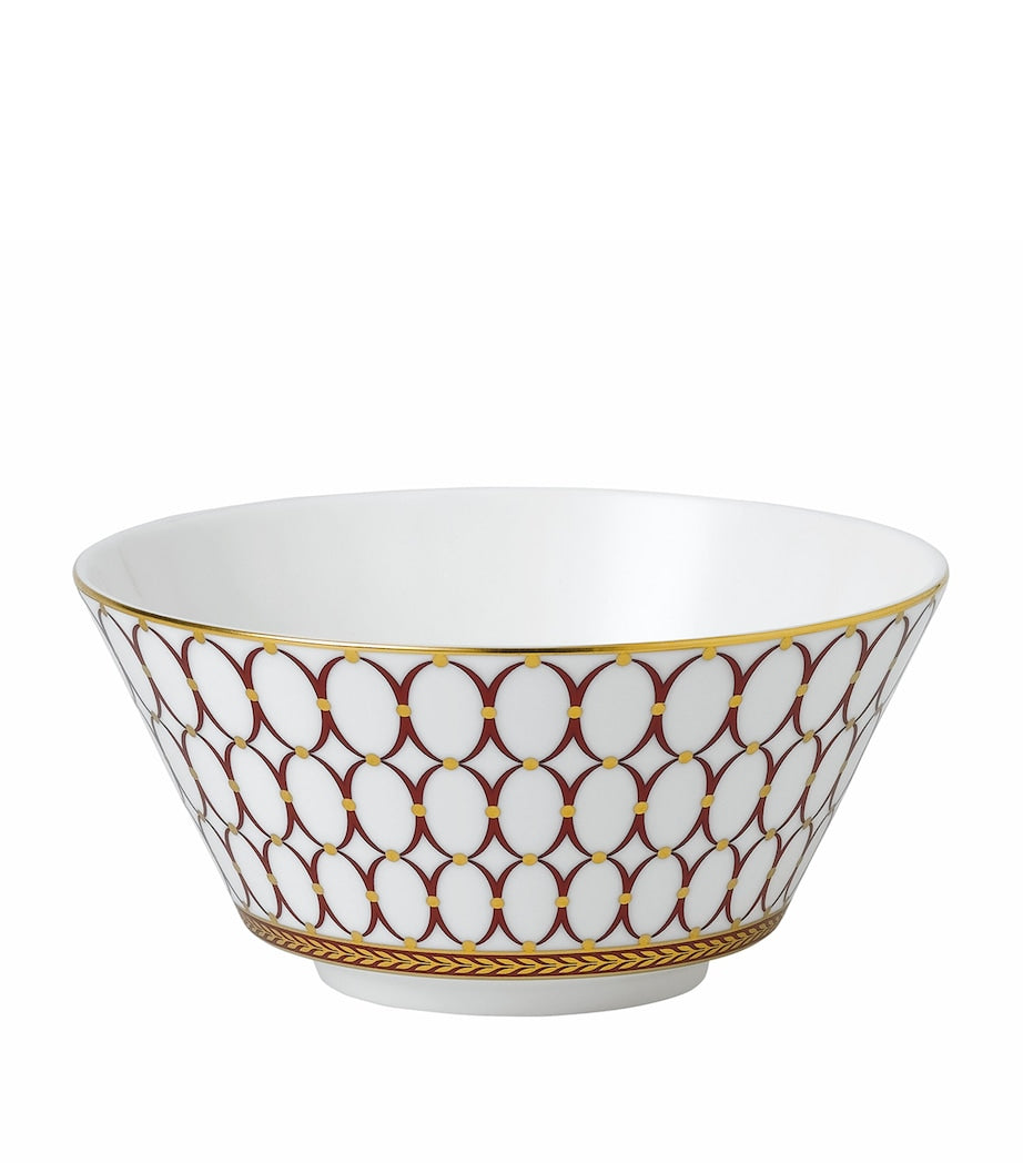 Wedgwood Renaissance Red cereal bowl 15cm (British brand)