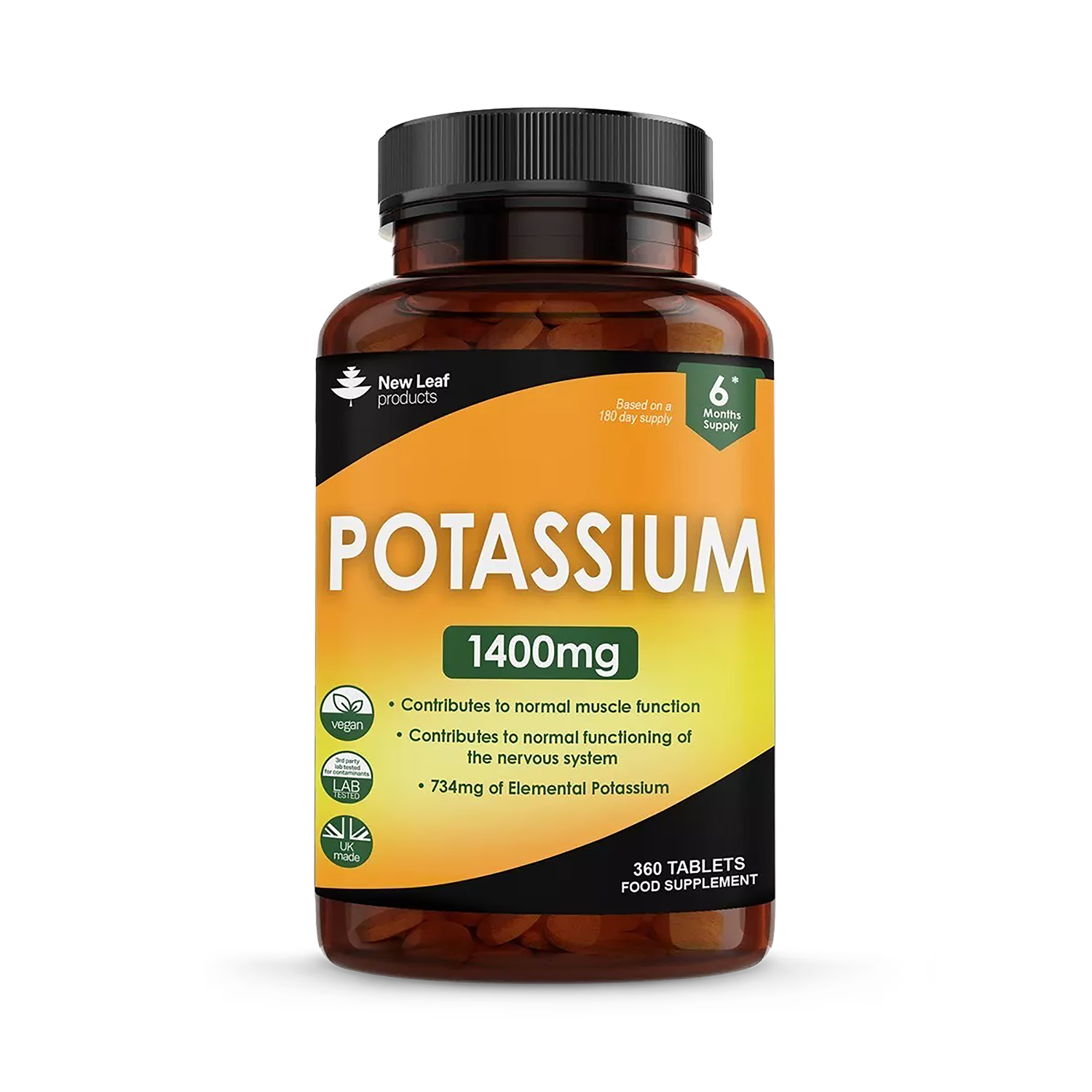 New Leaf Potassium 360 tablets (British brand)